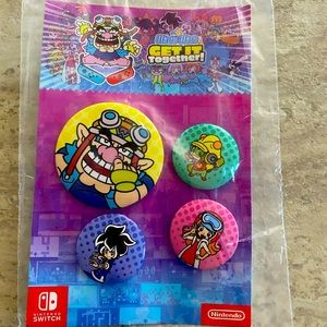 WarioWare: Get It Together! Button Pin Set